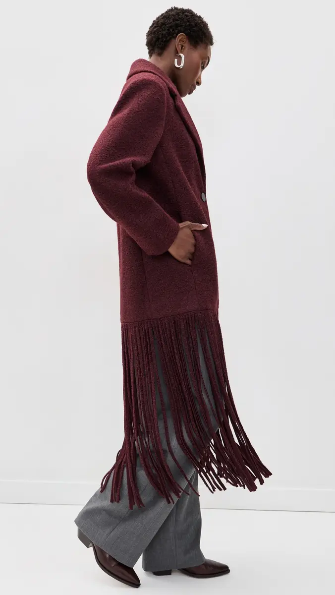 SIMONMILLER Vero Fringe Coat | Thumbnail 4 SIMONMILLER Vero Fringe Coat | Thumbnail 4