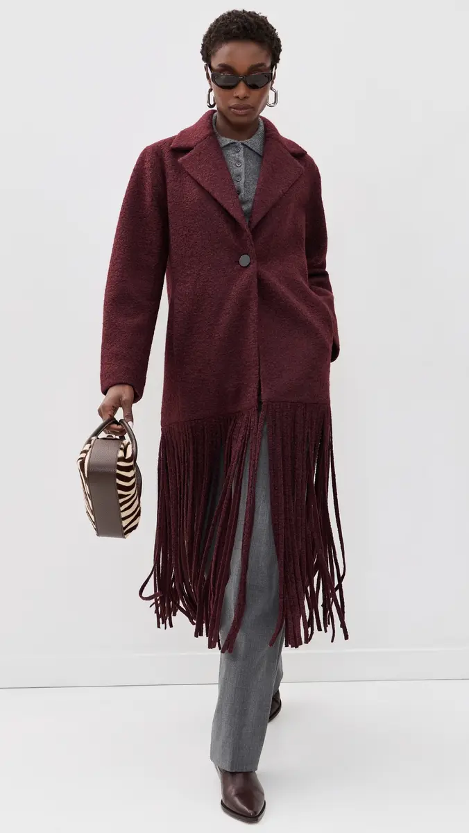 SIMONMILLER Vero Fringe Coat | Thumbnail 5 SIMONMILLER Vero Fringe Coat | Thumbnail 5