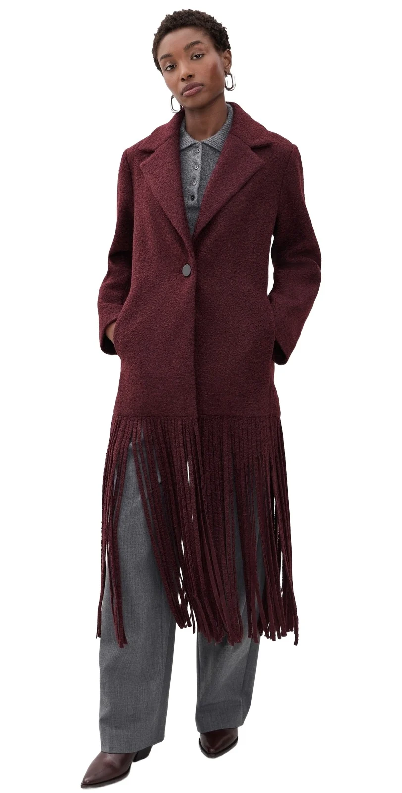 SIMONMILLER Vero Fringe Coat