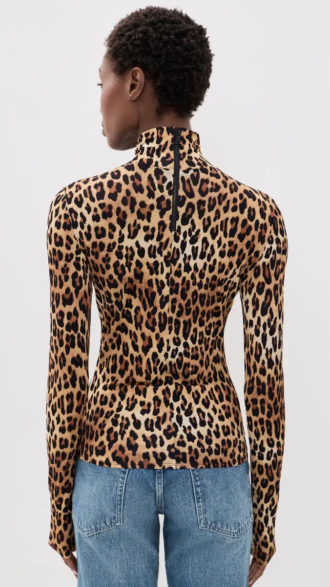 Alice + Olivia Delaina Turtleneck Top | Thumbnail 3 Alice + Olivia Delaina Turtleneck Top | Thumbnail 3