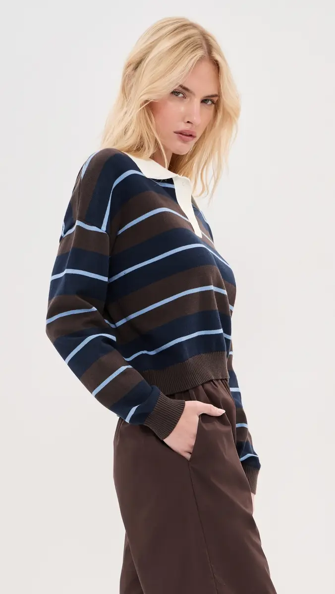 LE BOP Zadie Cropped Polo | Thumbnail 4 LE BOP Zadie Cropped Polo | Thumbnail 4