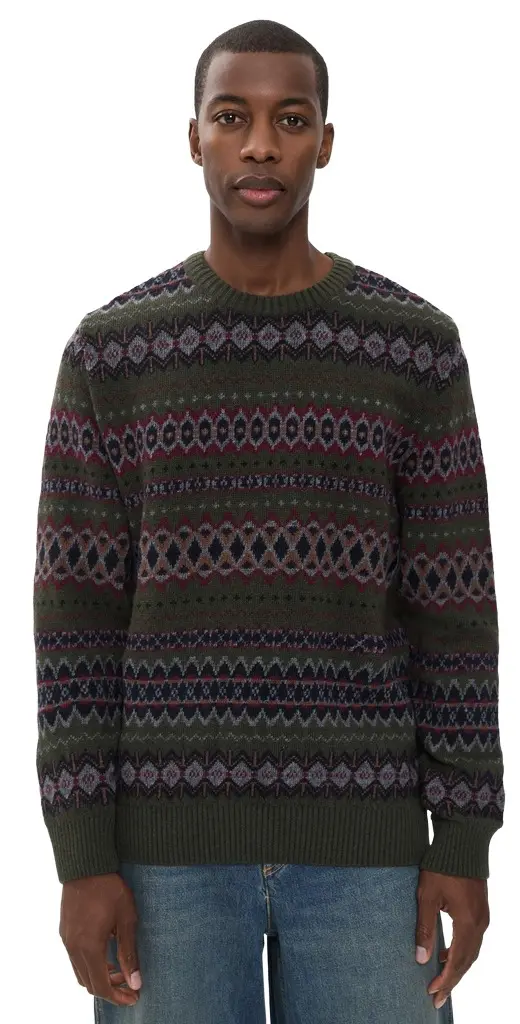 Barbour Case Fair Isle Wool Sweater | Image 1 Barbour Case Fair Isle Wool Sweater | Image 1