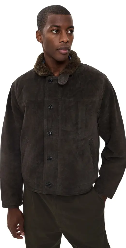 Citizens of Humanity Deck Suede Jacket In Brown Brown