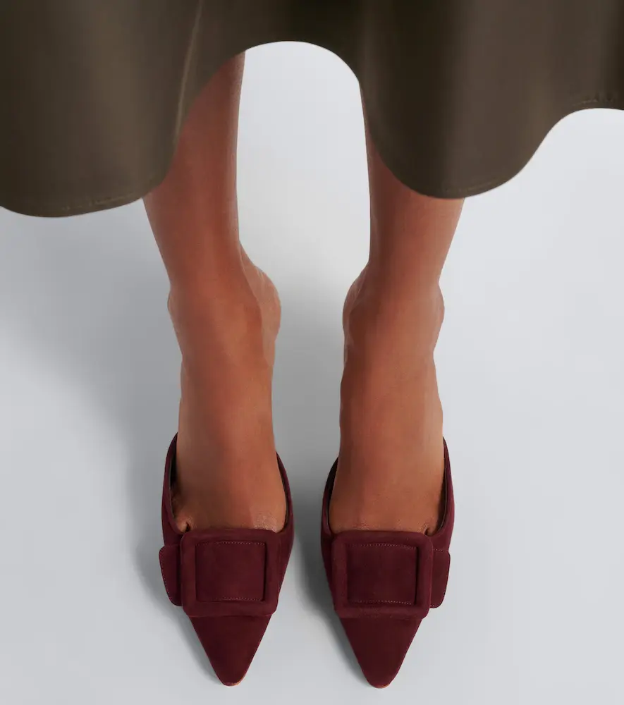 Manolo Blahnik Maysale 70 suede mules | Thumbnail 6 Manolo Blahnik Maysale 70 suede mules | Thumbnail 6