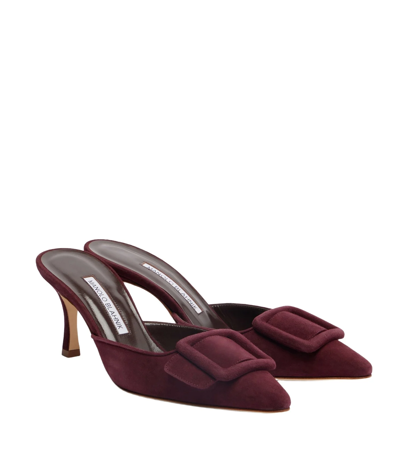 Manolo Blahnik Maysale 70 suede mules
