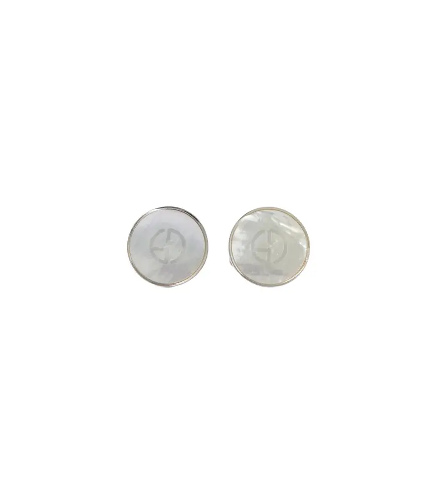 Giorgio Armani Silver and mother-of-pearl cufflinks | Image 1 Giorgio Armani Silver and mother-of-pearl cufflinks | Image 1