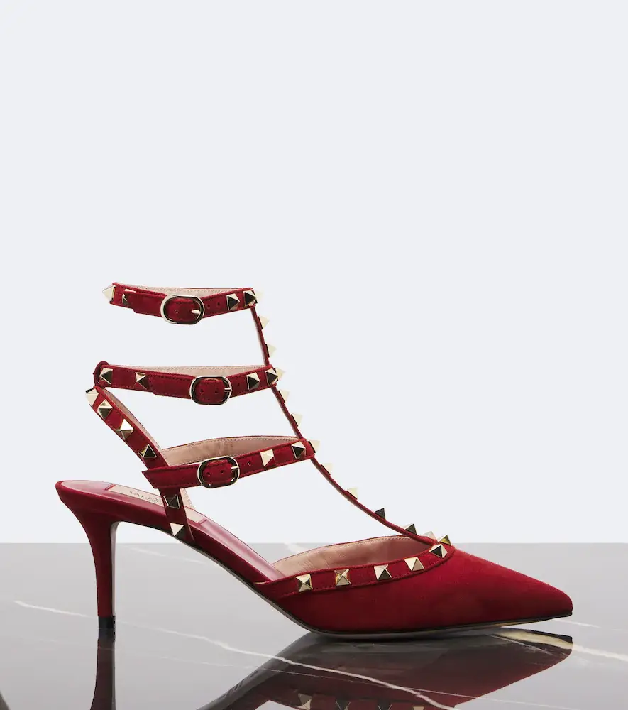 Valentino Garavani Rockstud suede pumps | Thumbnail 4