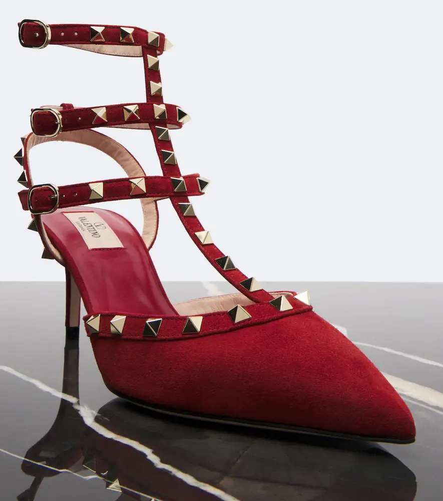 Valentino Garavani Rockstud suede pumps | Thumbnail 5