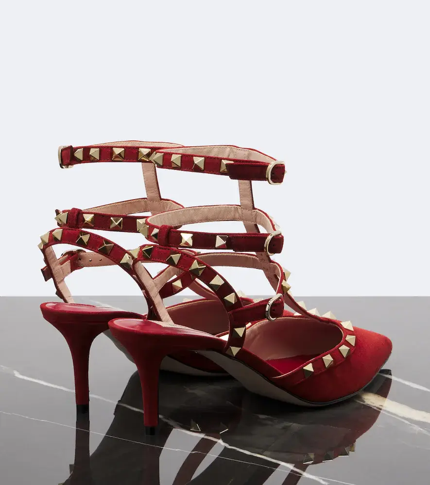 Valentino Garavani Rockstud suede pumps | Thumbnail 6