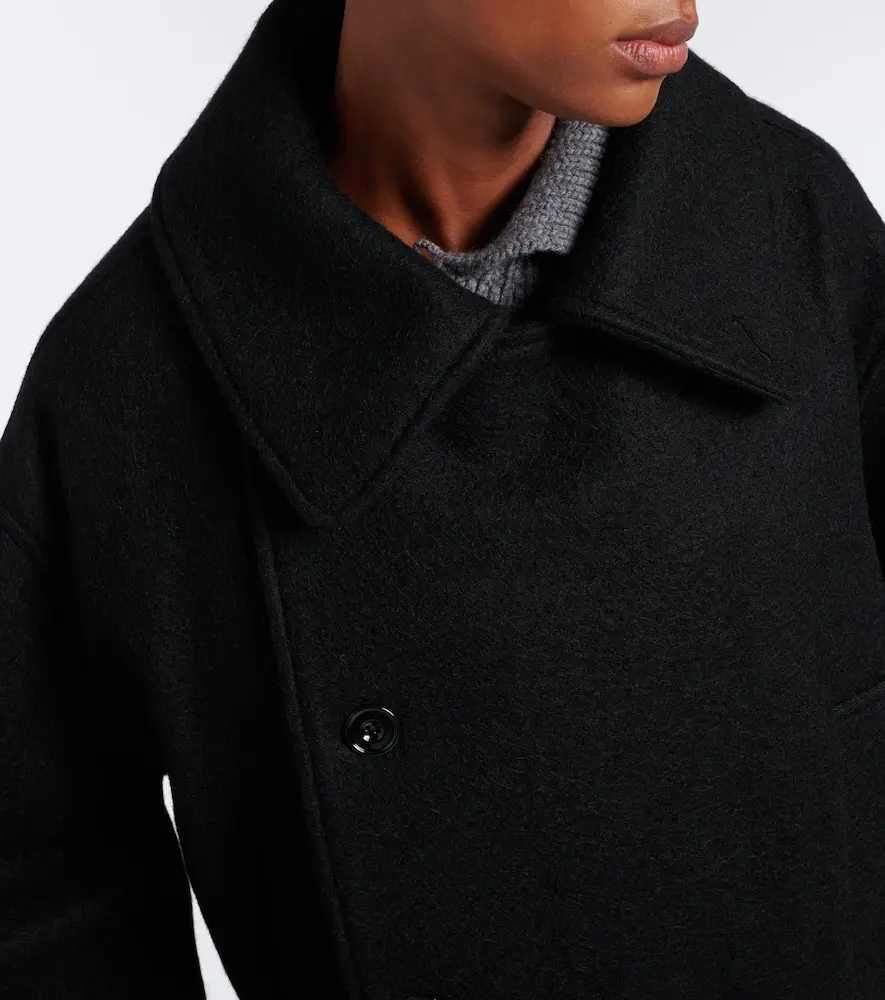 Lemaire Double-breasted alpaca and wool coat | Thumbnail 4