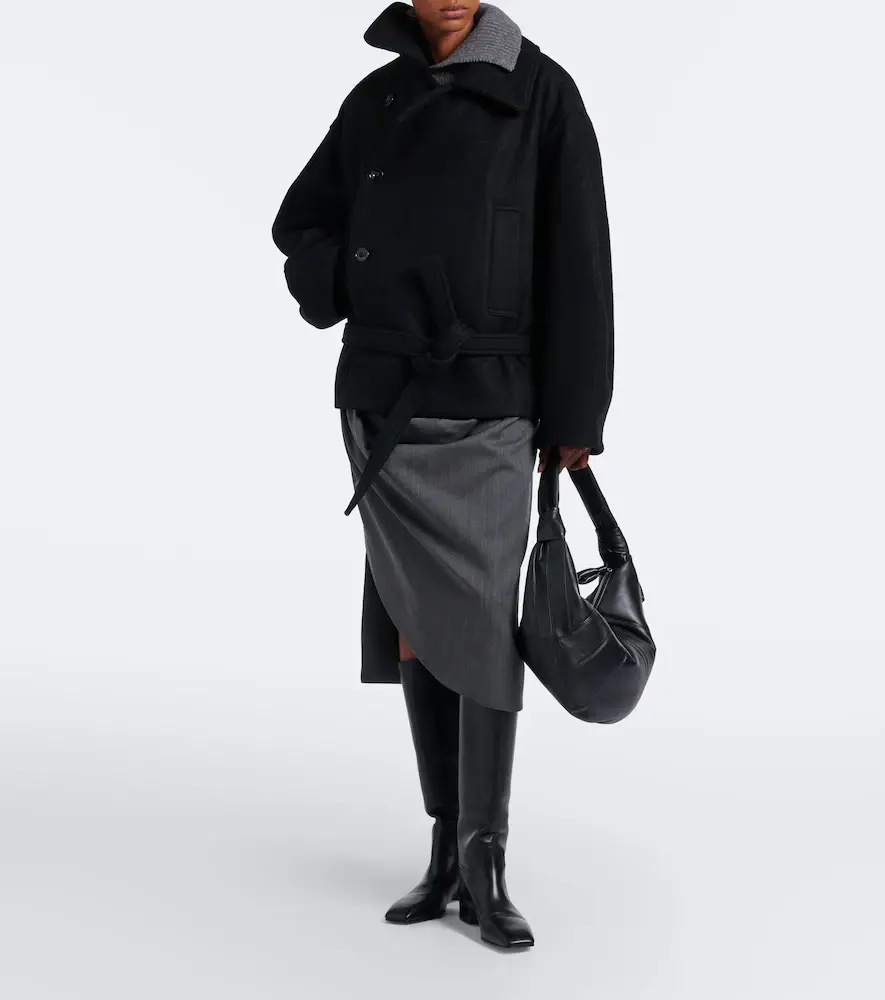 Lemaire Double-breasted alpaca and wool coat | Thumbnail 6