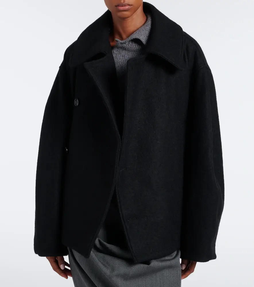 Lemaire Double-breasted alpaca and wool coat | Thumbnail 7
