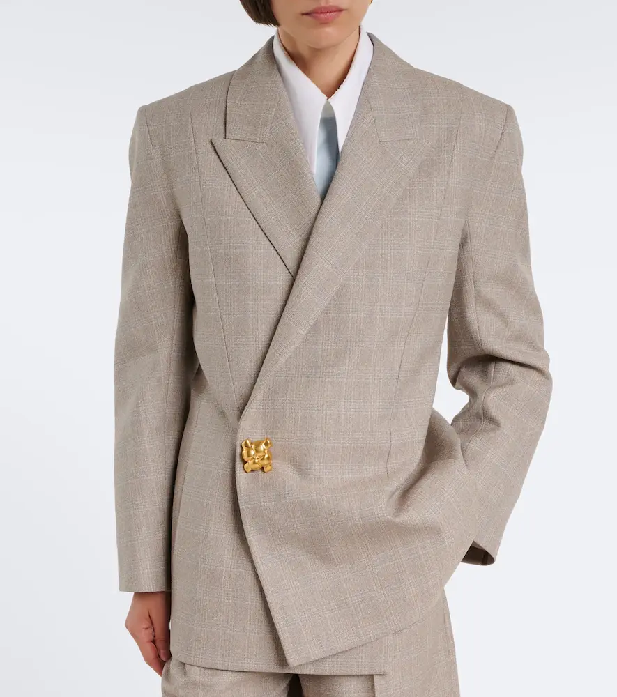 Bottega Veneta Nodo Quadro checked wool blazer | Thumbnail 5 Bottega Veneta Nodo Quadro checked wool blazer | Thumbnail 5