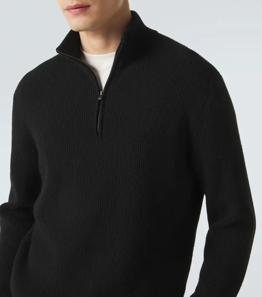 AGNONA Cashmere half-zip sweater | Thumbnail 2