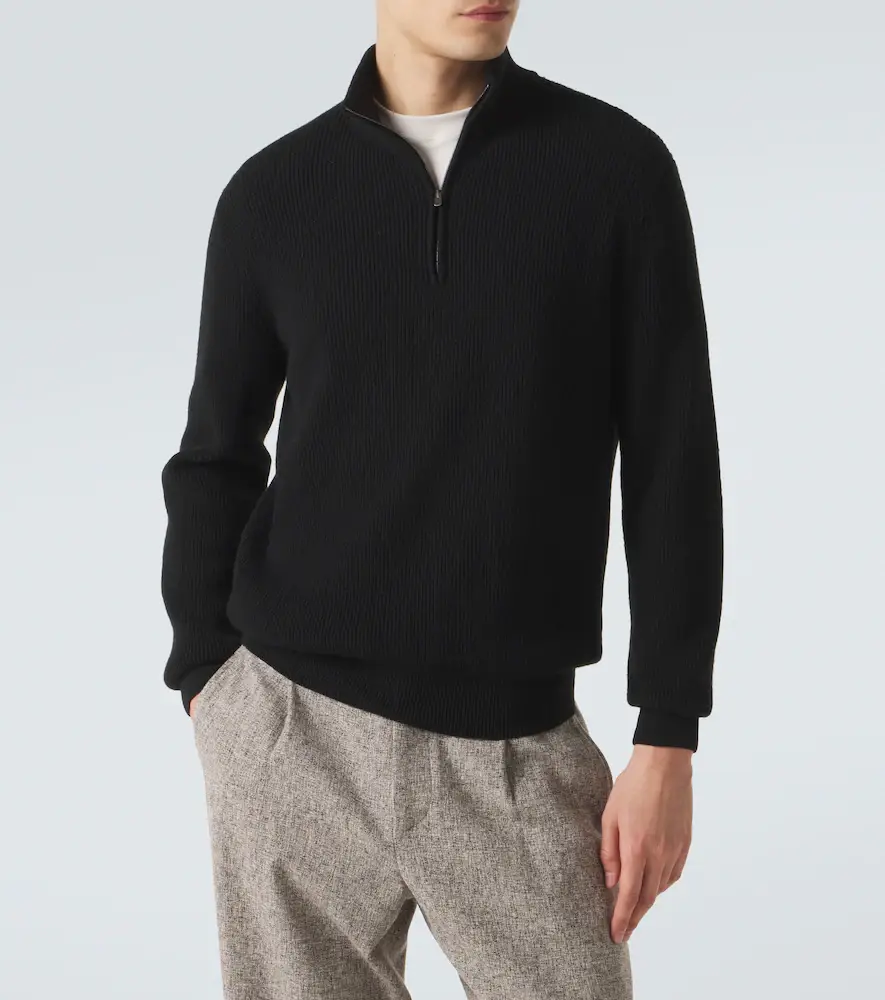 AGNONA Cashmere half-zip sweater | Thumbnail 3