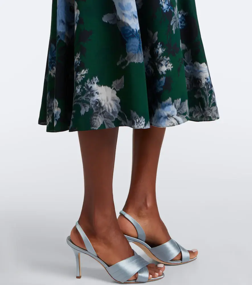 Erdem Floral crêpe midi dress | Thumbnail 2 Erdem Floral crêpe midi dress | Thumbnail 2