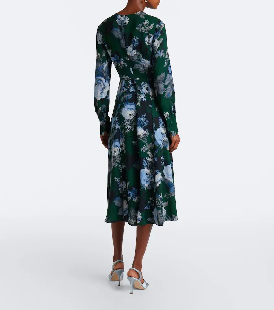 Erdem Floral crêpe midi dress | Thumbnail 6 Erdem Floral crêpe midi dress | Thumbnail 6