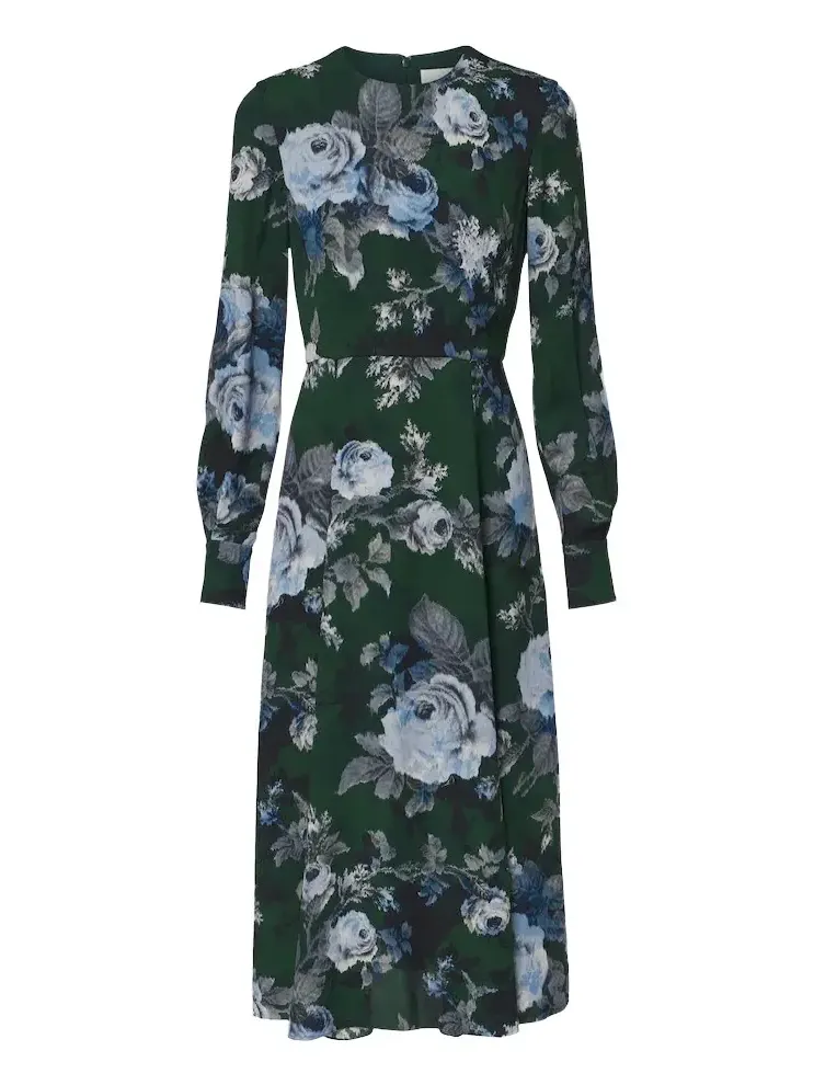 Floral crêpe midi dress Floral crêpe midi dress
