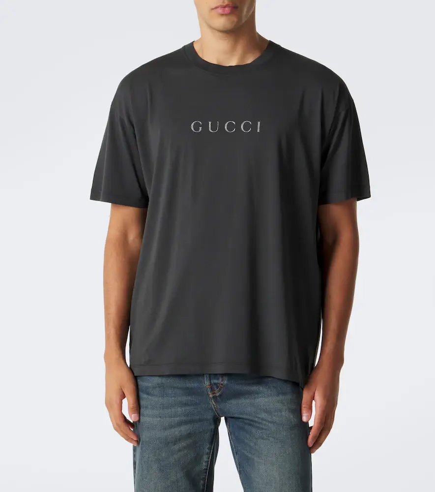 Gucci Logo cotton jersey T-shirt | Thumbnail 3 Gucci Logo cotton jersey T-shirt | Thumbnail 3