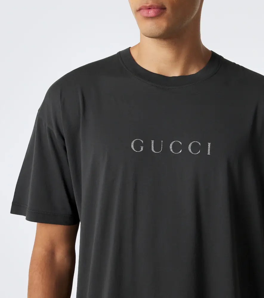 Gucci Logo cotton jersey T-shirt | Thumbnail 6 Gucci Logo cotton jersey T-shirt | Thumbnail 6