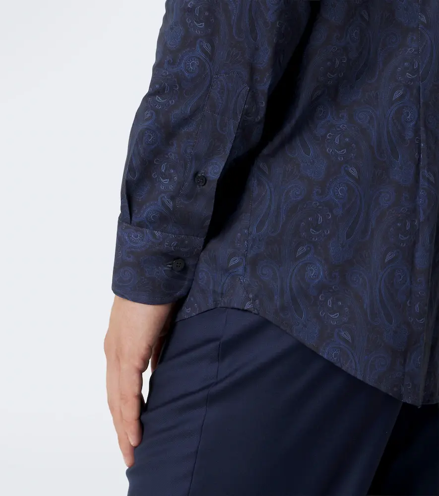 Etro Paisley cotton-blend poplin shirt | Thumbnail 3