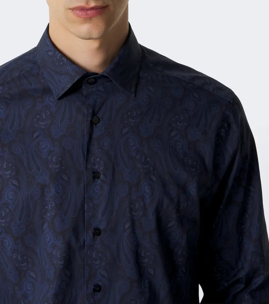 Etro Paisley cotton-blend poplin shirt | Thumbnail 5
