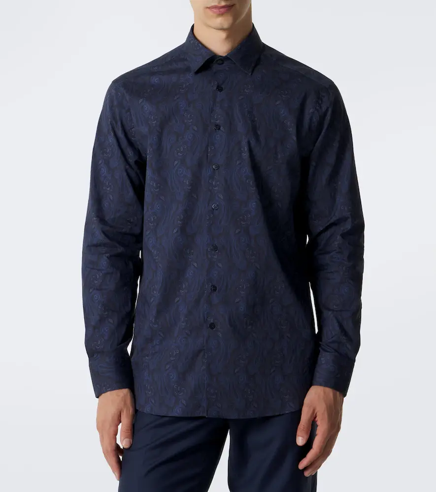 Etro Paisley cotton-blend poplin shirt | Thumbnail 7