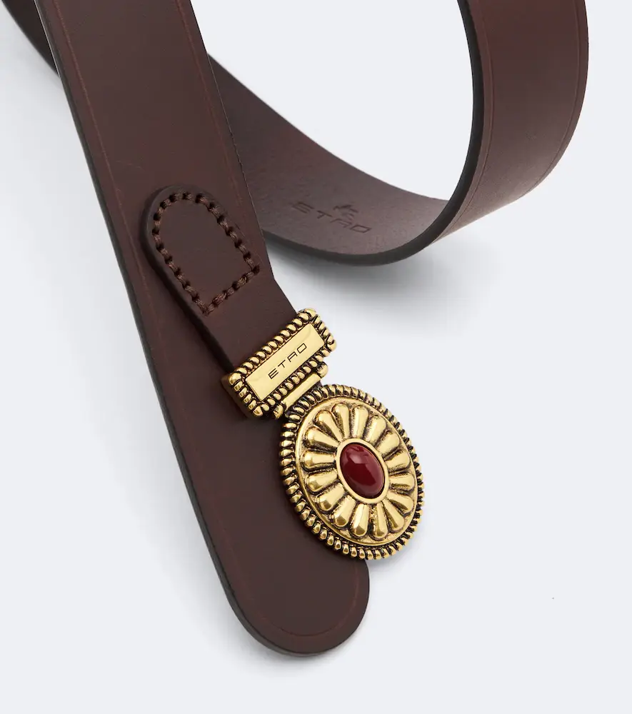 Etro Crystal-embellished leather belt | Thumbnail 2 Etro Crystal-embellished leather belt | Thumbnail 2