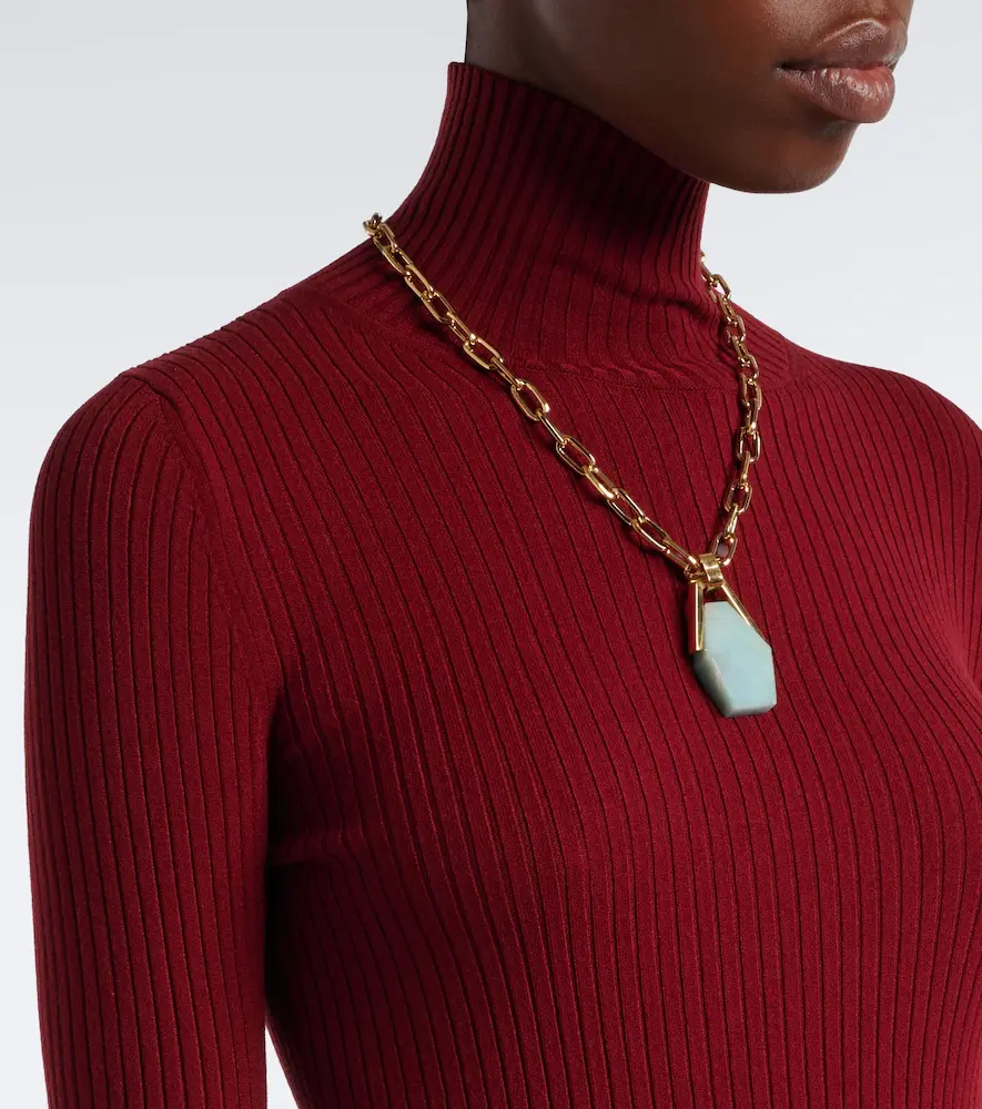 La DoubleJ Moondance pleated turtleneck midi dress | Thumbnail 3 La DoubleJ Moondance pleated turtleneck midi dress | Thumbnail 3