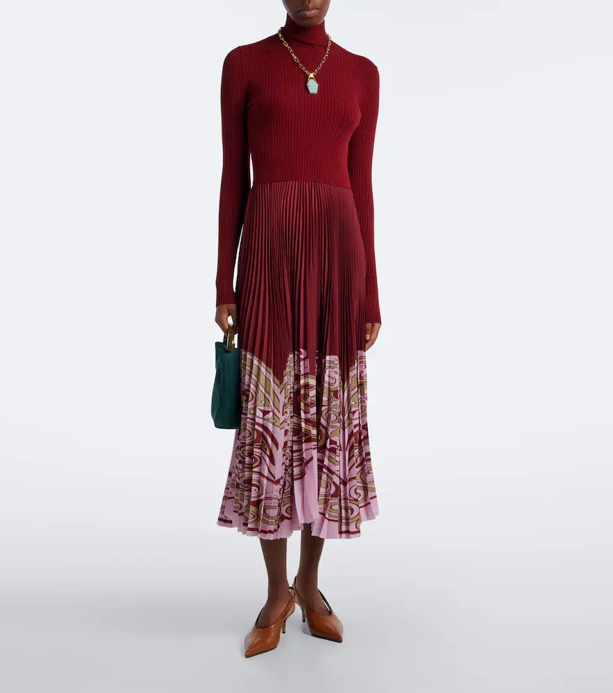 La DoubleJ Moondance pleated turtleneck midi dress | Thumbnail 5 La DoubleJ Moondance pleated turtleneck midi dress | Thumbnail 5