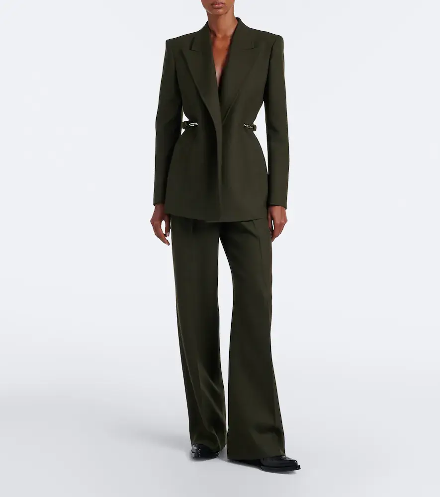 Gabriela Hearst Epona chain-detail virgin wool blazer | Thumbnail 6 Gabriela Hearst Epona chain-detail virgin wool blazer | Thumbnail 6