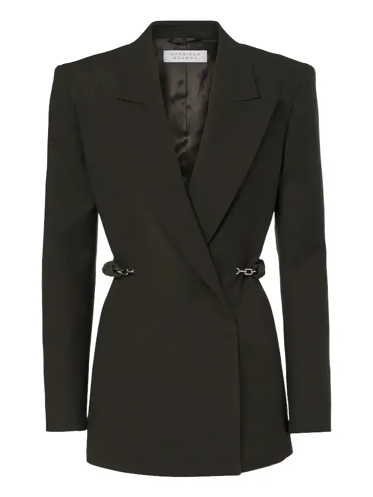 Gabriela Hearst Epona chain-detail virgin wool blazer