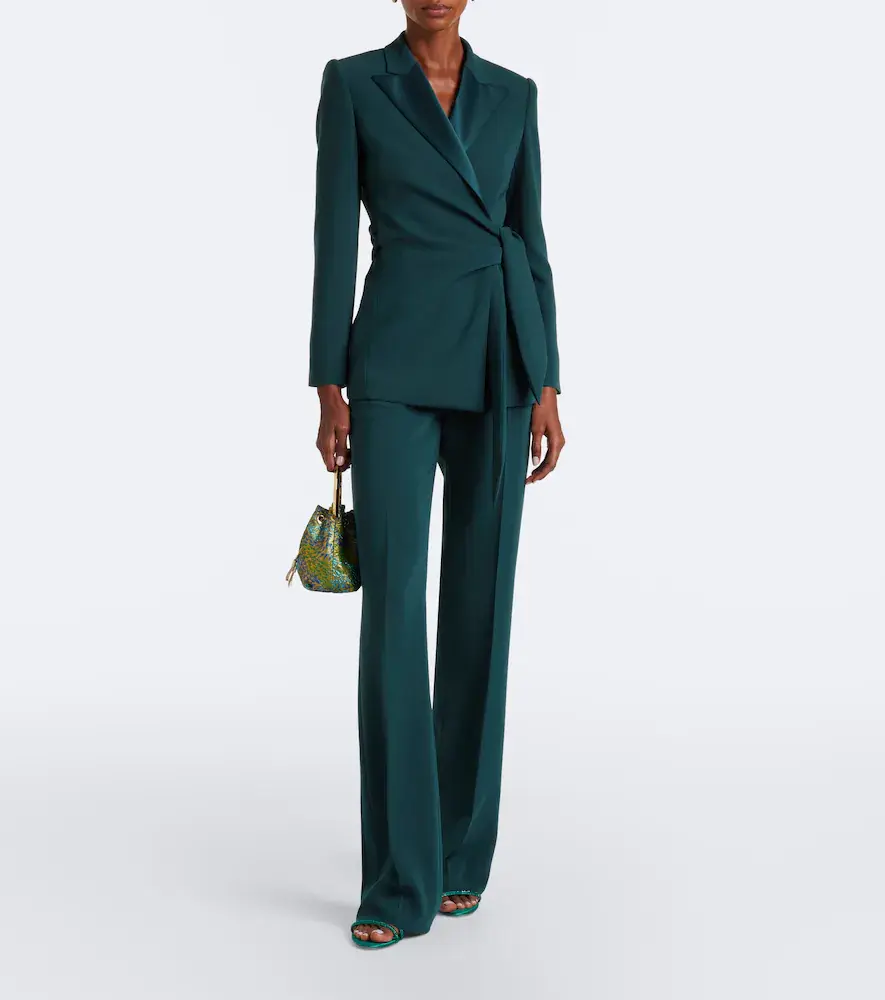 Max Mara Elegante cady wrap blazer | Thumbnail 5 Max Mara Elegante cady wrap blazer | Thumbnail 5