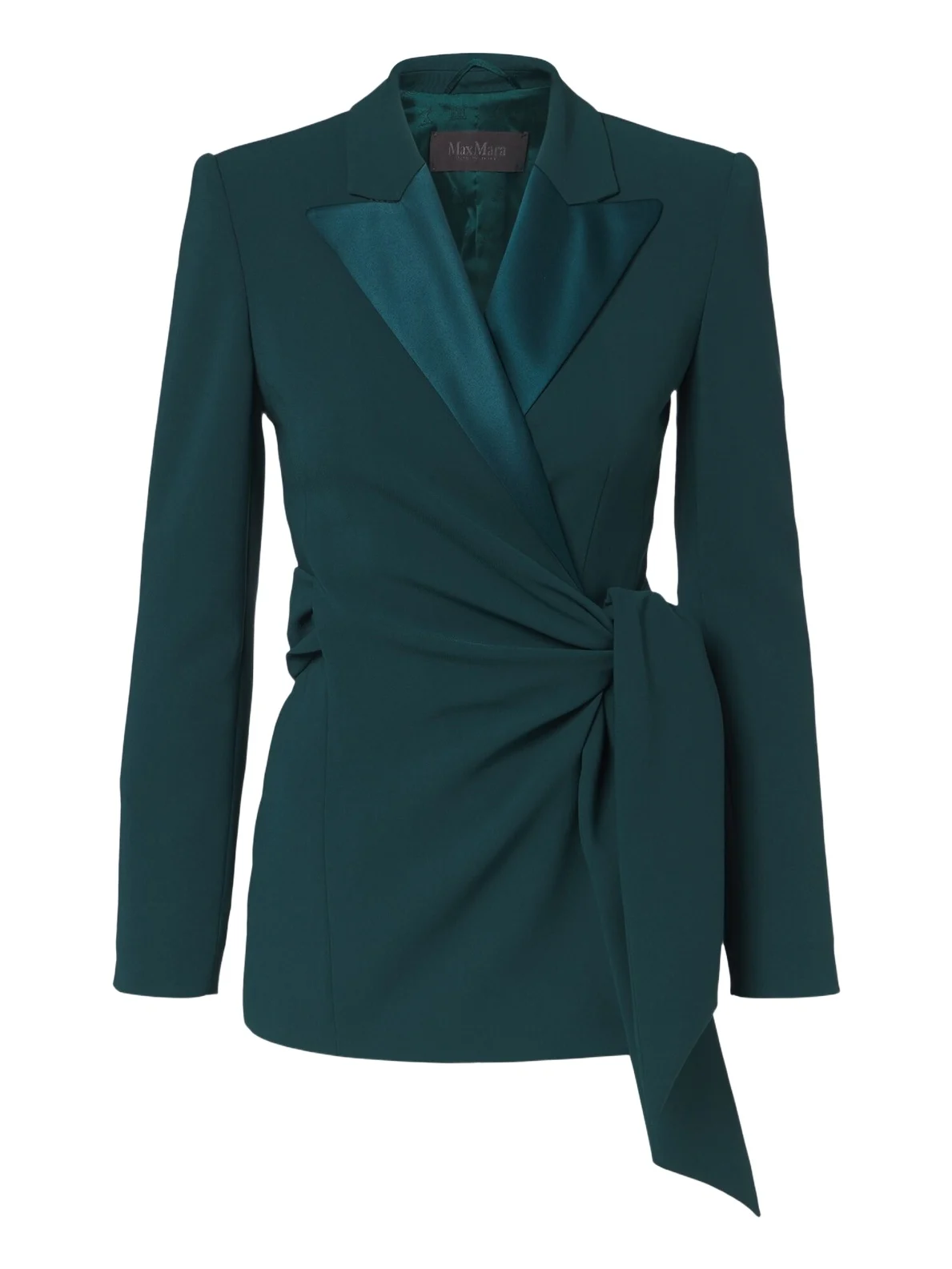 Elegante cady wrap blazer