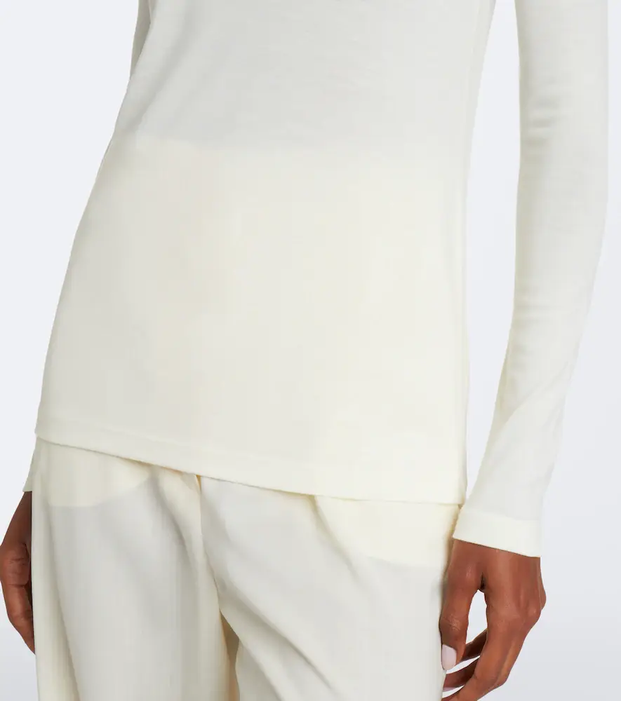 Max Mara Virgin wool jersey top | Thumbnail 3