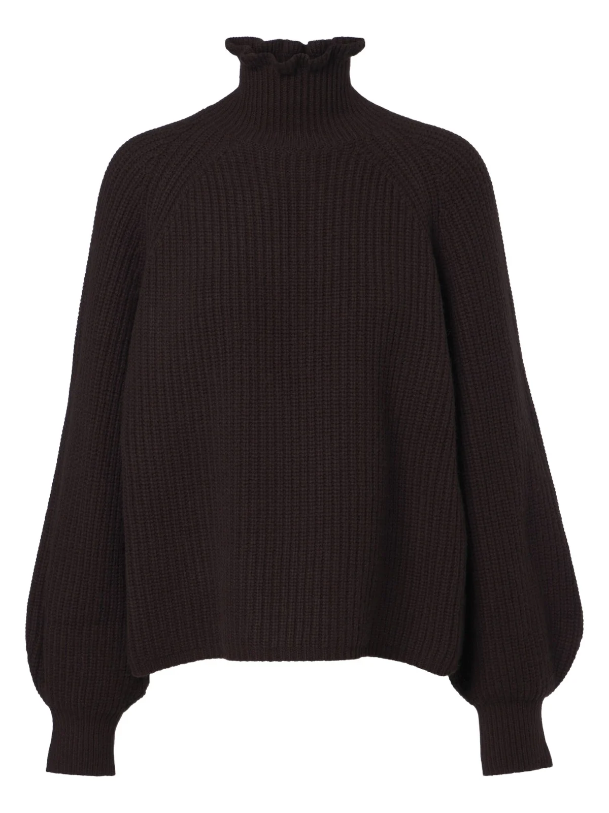 Ribbed-knit wool and cashmere sweater