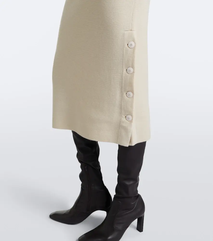 Max Mara Wool and cashmere midi skirt | Thumbnail 3