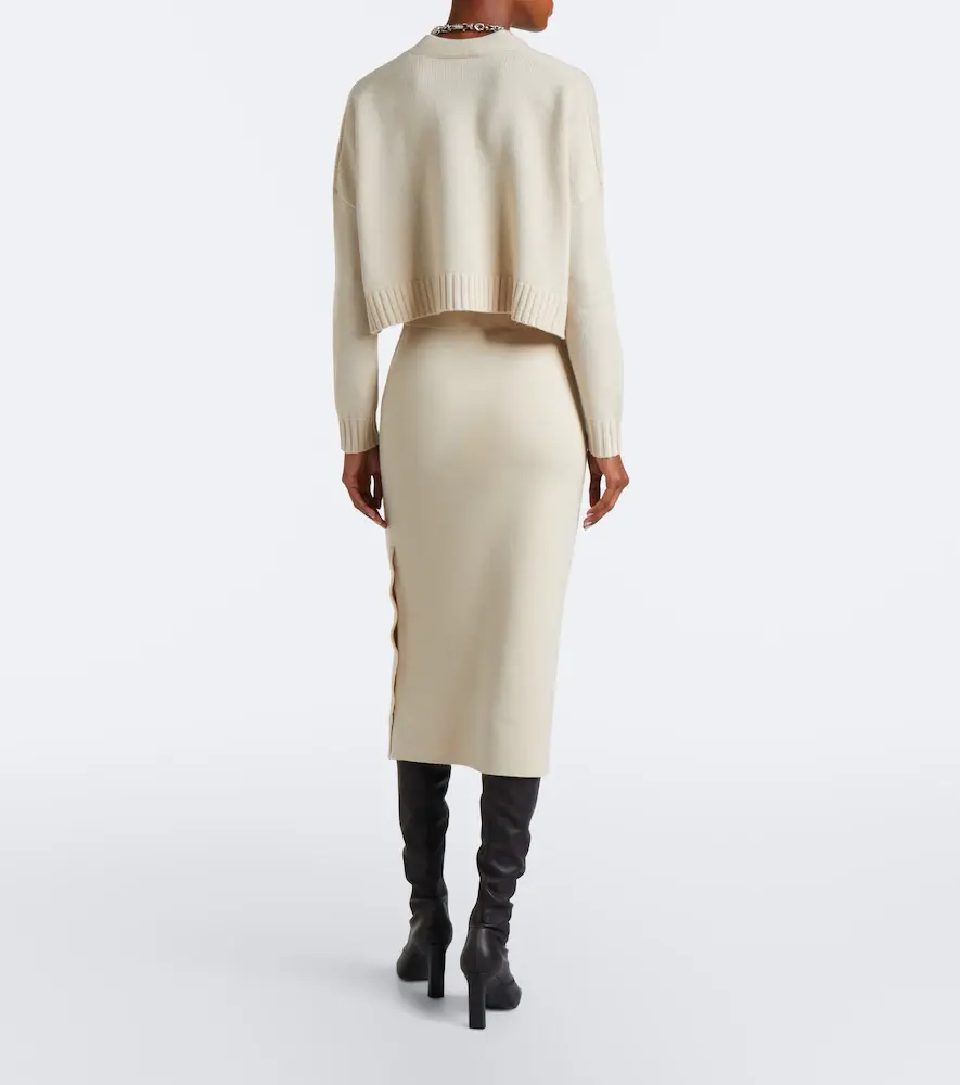 Max Mara Wool and cashmere midi skirt | Thumbnail 5