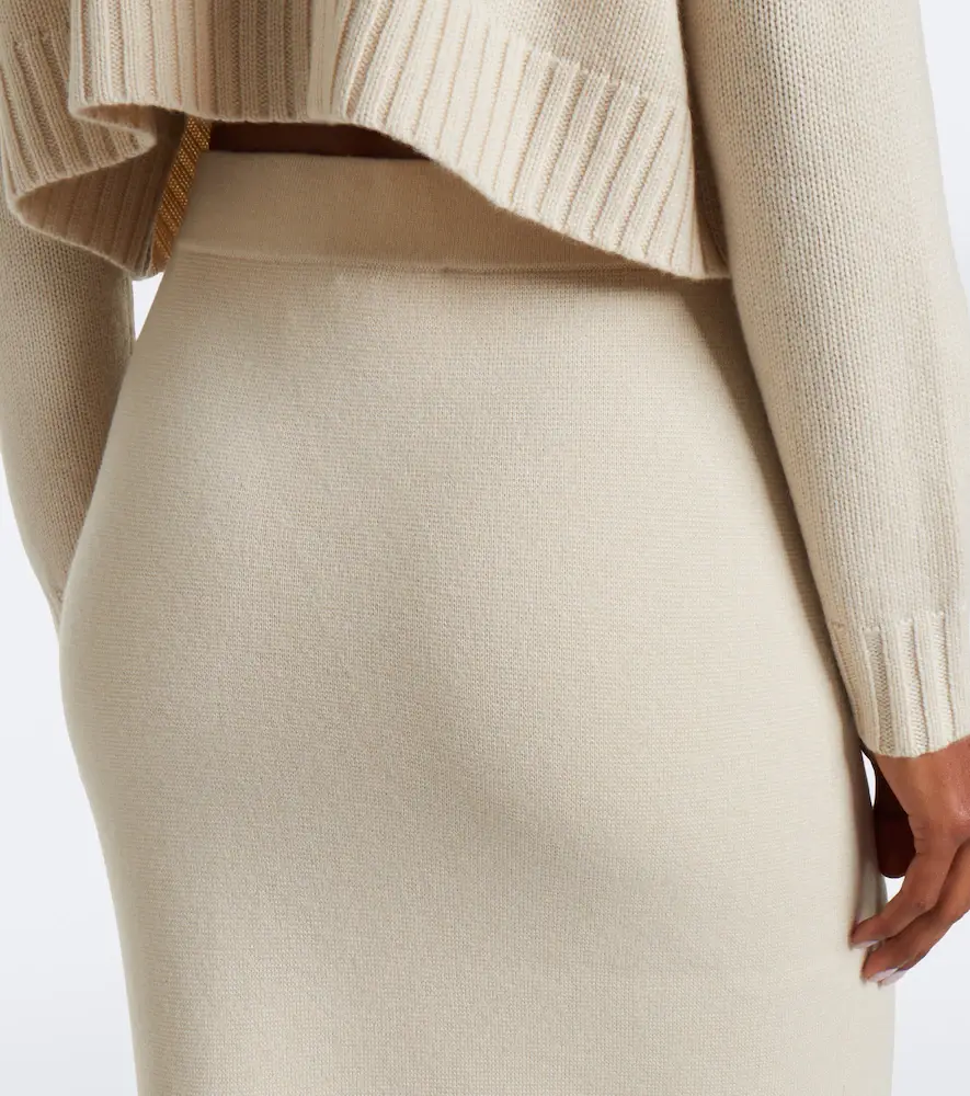 Max Mara Wool and cashmere midi skirt | Thumbnail 6