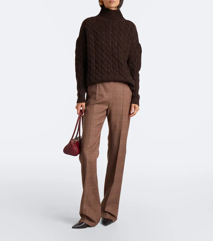 Max Mara Cable-knit wool and cashmere-blend sweater | Thumbnail 6 Max Mara Cable-knit wool and cashmere-blend sweater | Thumbnail 6