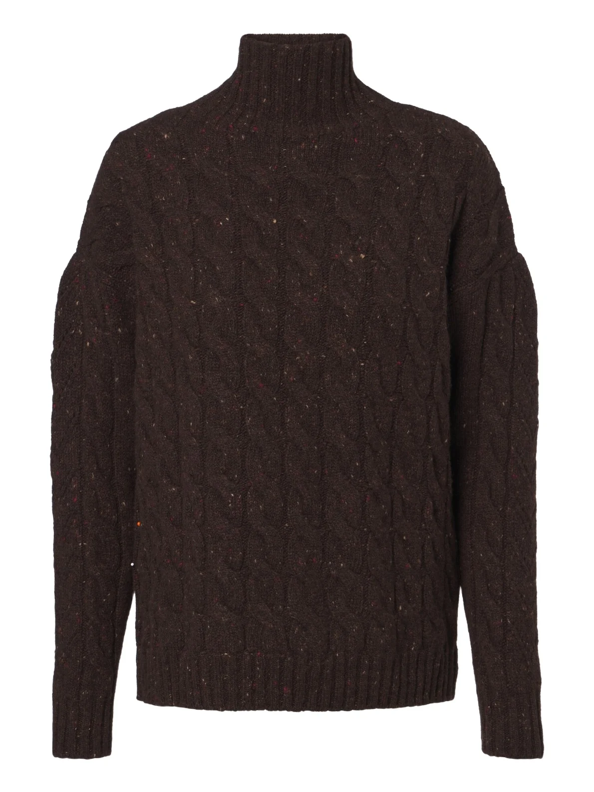 Cable-knit wool and cashmere-blend sweater