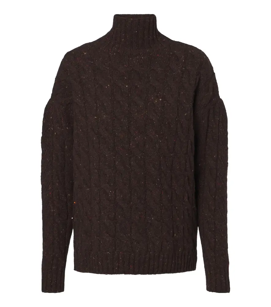 Max Mara Cable-knit wool and cashmere-blend sweater | Image 1 Max Mara Cable-knit wool and cashmere-blend sweater | Image 1
