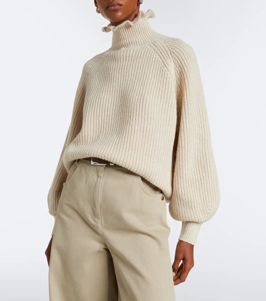 Max Mara Ribbed-knit wool and cashmere sweater | Thumbnail 4