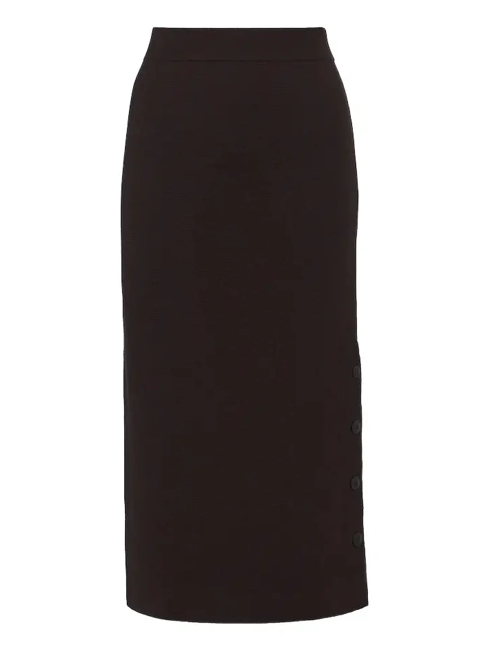 Wool and cashmere midi skirt Wool and cashmere midi skirt