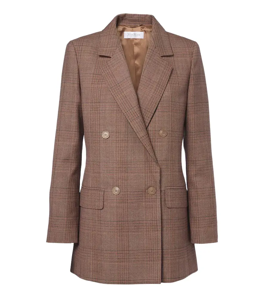 Max Mara Double-breasted virgin wool blazer | Image 1 Max Mara Double-breasted virgin wool blazer | Image 1