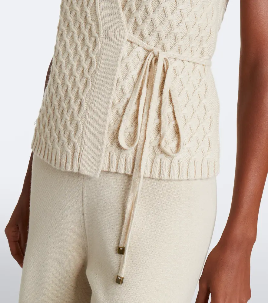 Max Mara Wool and cashmere wrap cardigan | Thumbnail 6 Max Mara Wool and cashmere wrap cardigan | Thumbnail 6