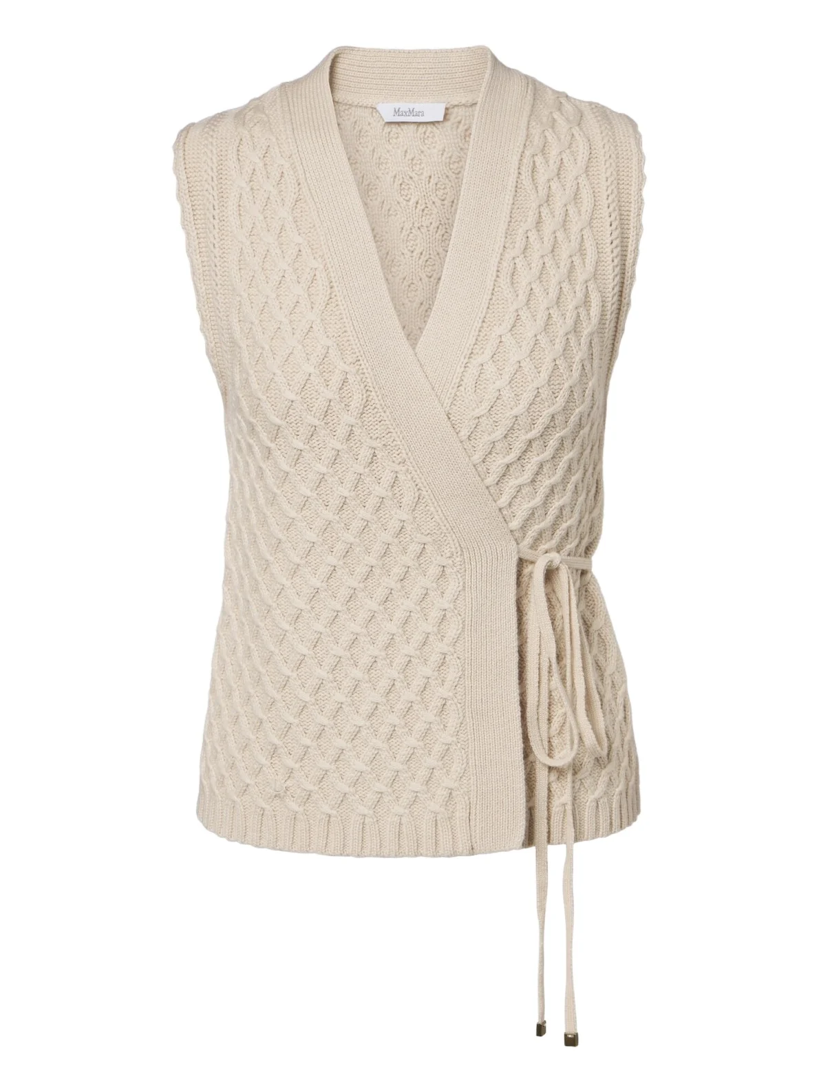 Wool and cashmere wrap cardigan