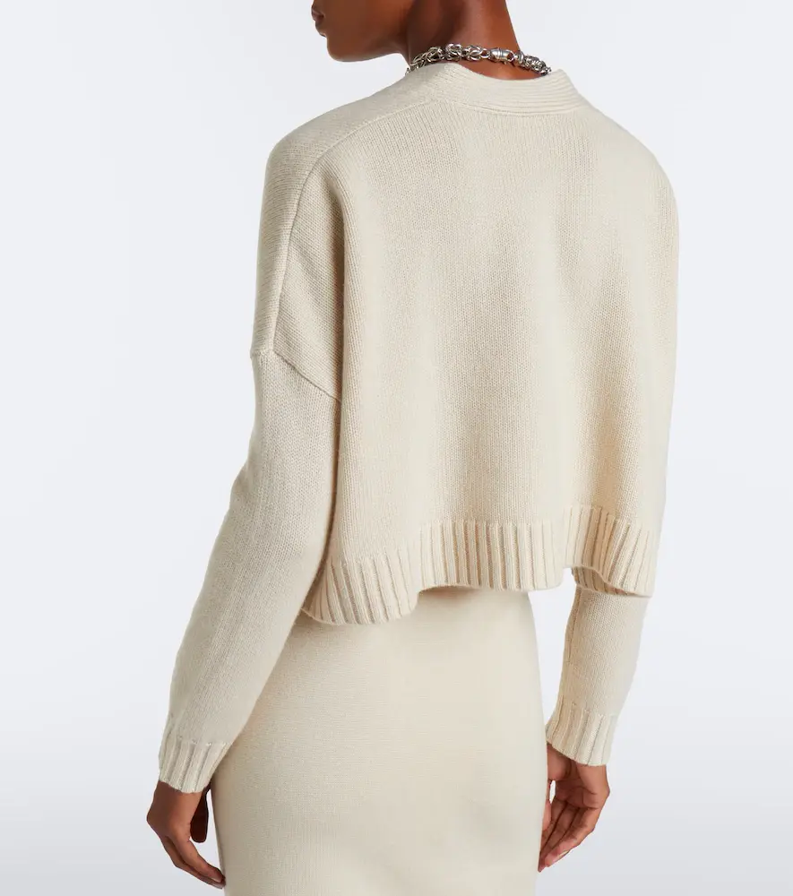 Max Mara Cropped wool and cashmere cardigan | Thumbnail 3 Max Mara Cropped wool and cashmere cardigan | Thumbnail 3