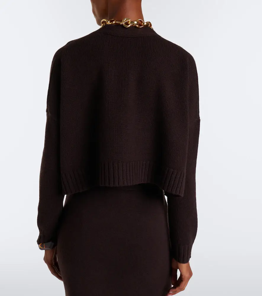 Max Mara Cropped wool and cashmere cardigan | Thumbnail 2 Max Mara Cropped wool and cashmere cardigan | Thumbnail 2