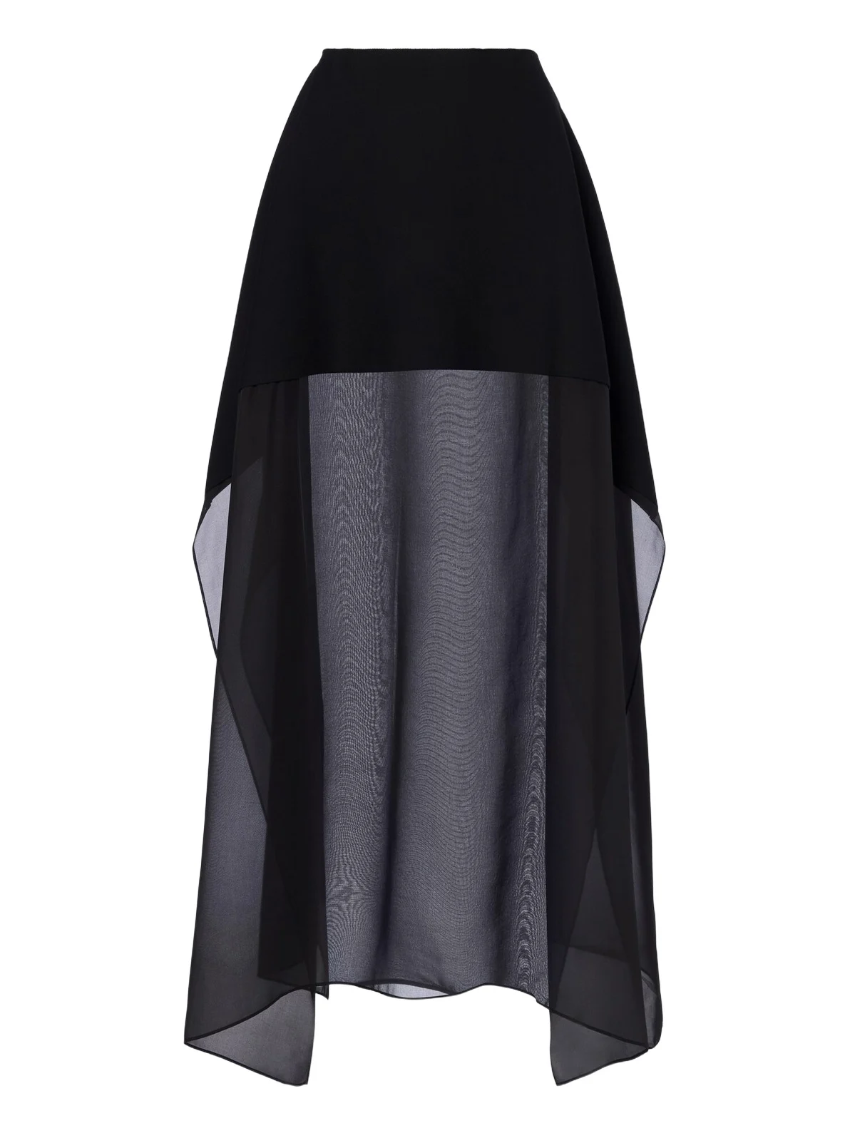 Silk-trimmed knitted maxi skirt Silk-trimmed knitted maxi skirt